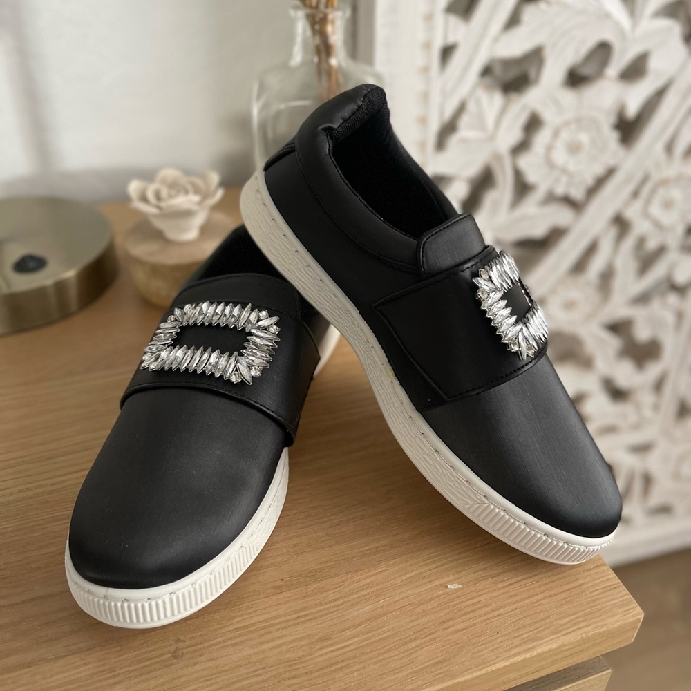 SALE!!! Black slip on sneakers